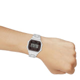 Casio Silver/Brown Unisex Retro Style Unisex Digital Watch A168WA-5AY