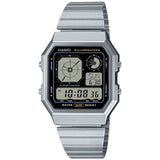 Casio Silver Unisex Multifunction Digital Watch A130WE-1A