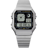 Casio Silver Unisex Multifunction Digital Watch A130WE-1A
