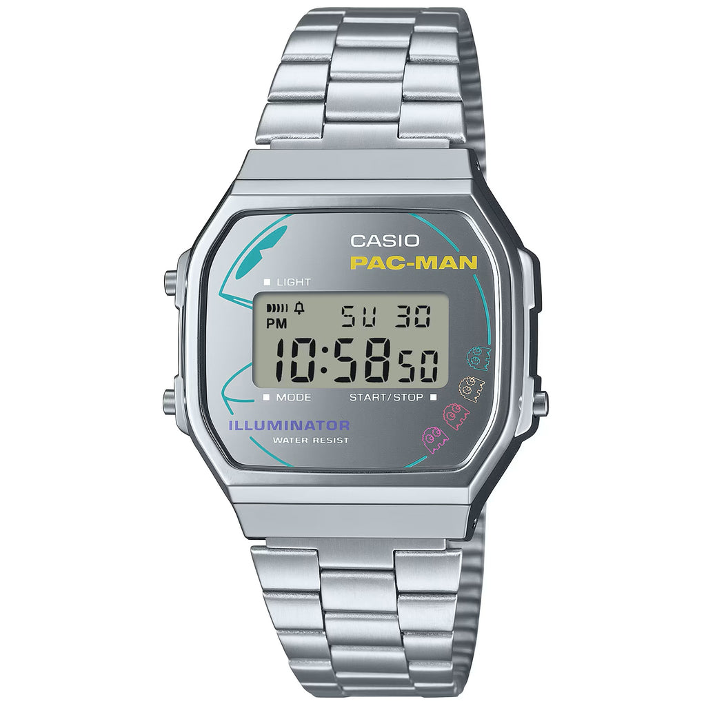 Casio Pac-Man 45th Anniversary Collaboration Series Digital Watch A168WEPC-7A