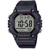 Casio Black Dial/Black Resin Men’s Multi-Time Digital Watch AE-1600H-1AV