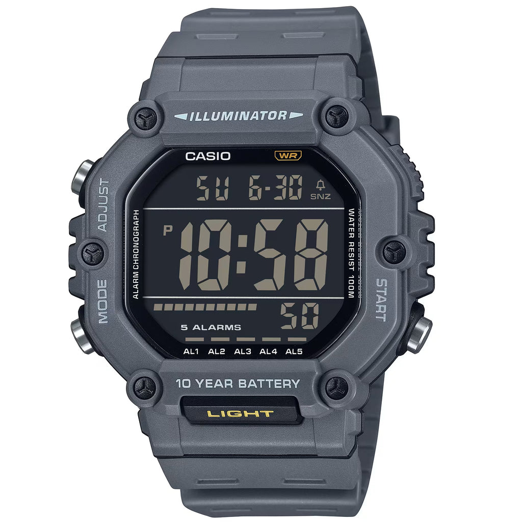 Casio Grey/Black Dial Men’s 100m Multifunction Digital Watch AE-1600H-8BV