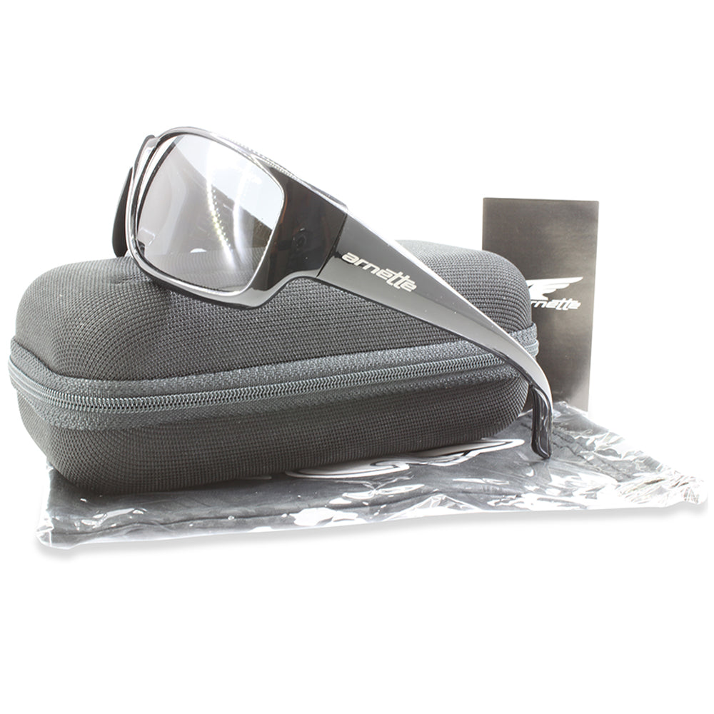 Arnette Cheat Sheet Gloss Black/Grey Men's Sports Sunglasses AN4166 211387
