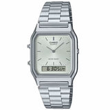Casio Silver Vintage Style Unisex Analog Digital Watch AQ-230A-7A