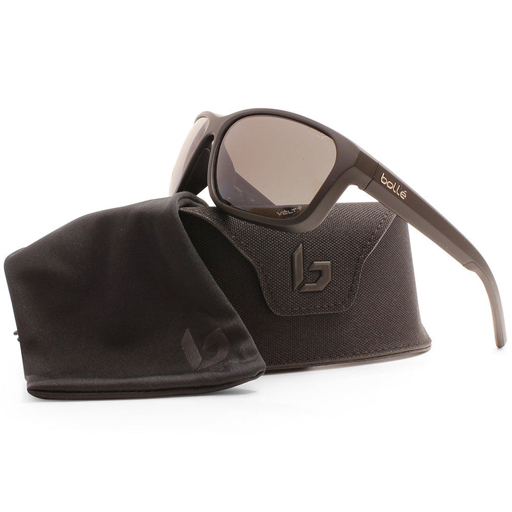 Bolle Strix Matte Black/Volt+ Gun Polarised Unisex Sunglasses