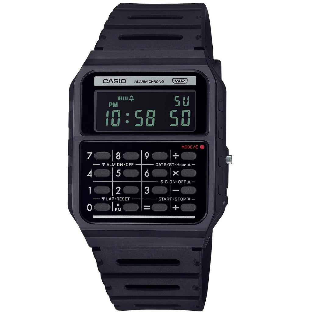 Casio Black Unisex Reverse LCD Retro Digital Calculator Watch CA-53WB-1B