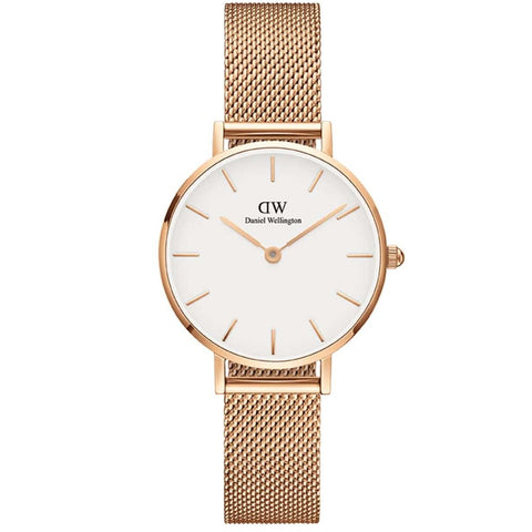 Daniel Wellington Petite Melrose Rose Gold/White 28mm Ladies Watch DW00100219