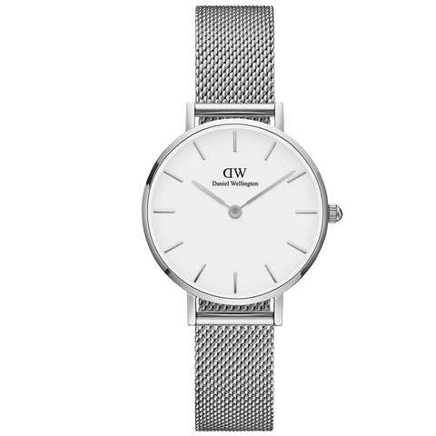 Daniel Wellington Petite Sterling Silver/White Ladies Analog Watch DW00100220