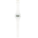 Casio All White Vintage Retro Style Unisex Multifunction Digital Watch F-91WB-7A