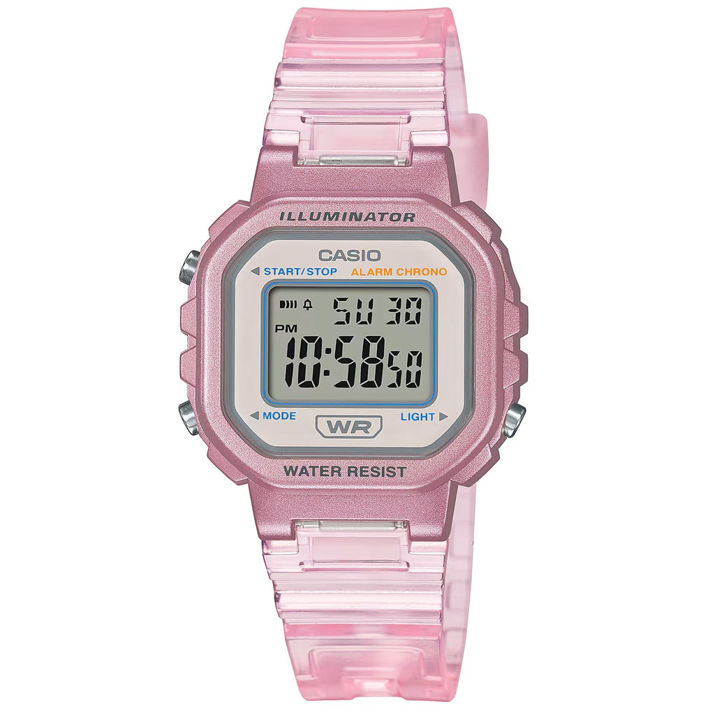 Casio Transparent Pink Women’s Compact 50m Digital Watch LA-20WHS-4A