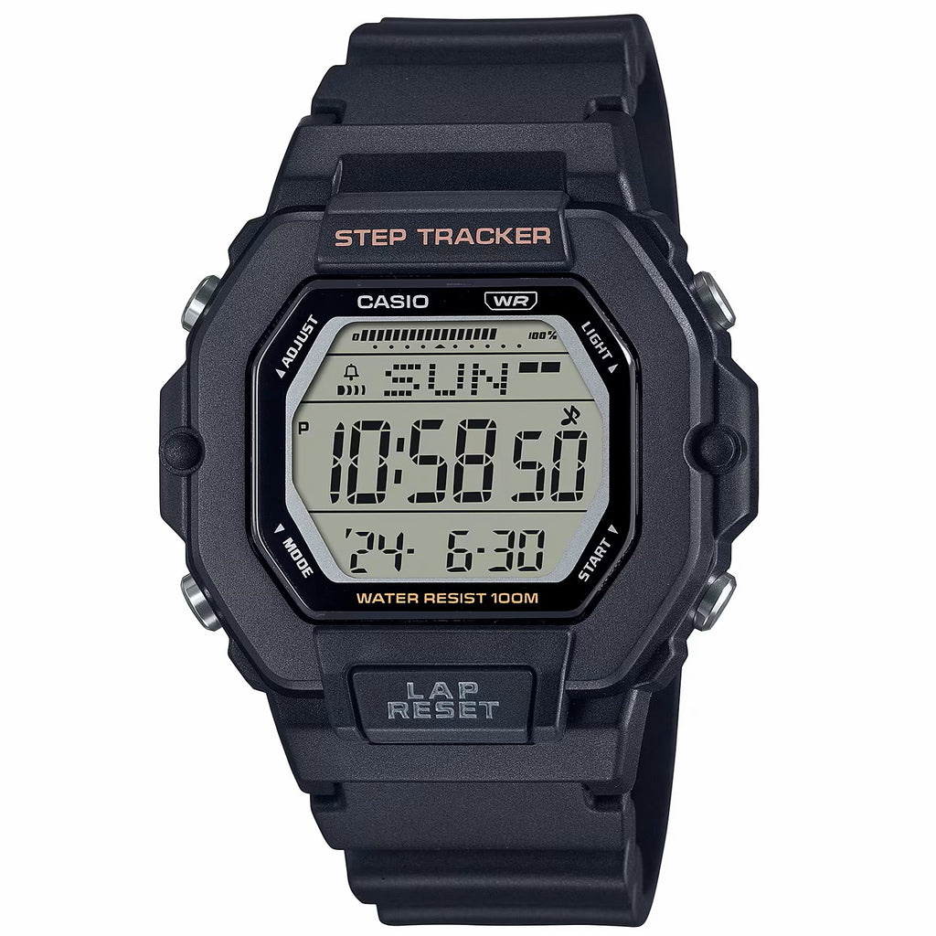 Casio Black Step Tracker Unisex 100m Digital Sports Watch LWS-2200H-1A