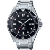 Casio Duro Marlin Black Stainless Steel Men's 200m Analog Divers Watch MDV-106DD-1A1
