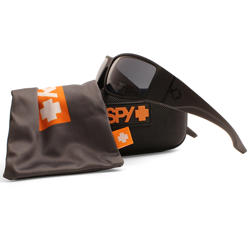 Spy Cooper XL Matte Black/Happy Grey Green Polarised Men's Sunglasses
