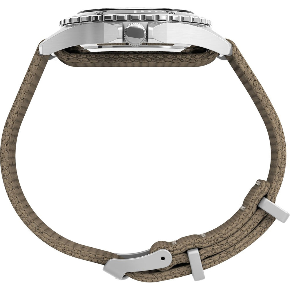 Timex Navi XL 41mm Black/Tan Fabric Strap Men's 100m Analog Watch TW2U90000
