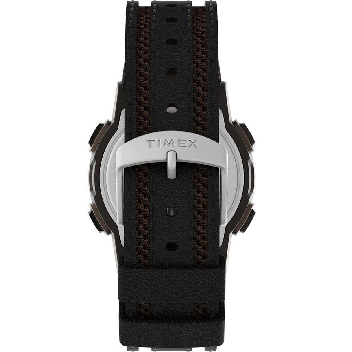 Timex Expedition Cat 5 Brown/Black Leather Men's 100m Digital Watch TW4B24600
