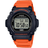 Casio Black Orange 50m Unisex Digital Sports Watch W-219H-4A