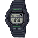 Casio Black Dial/Black Resin Men's 100m Digital Sports Watch WS-1400H-1AV