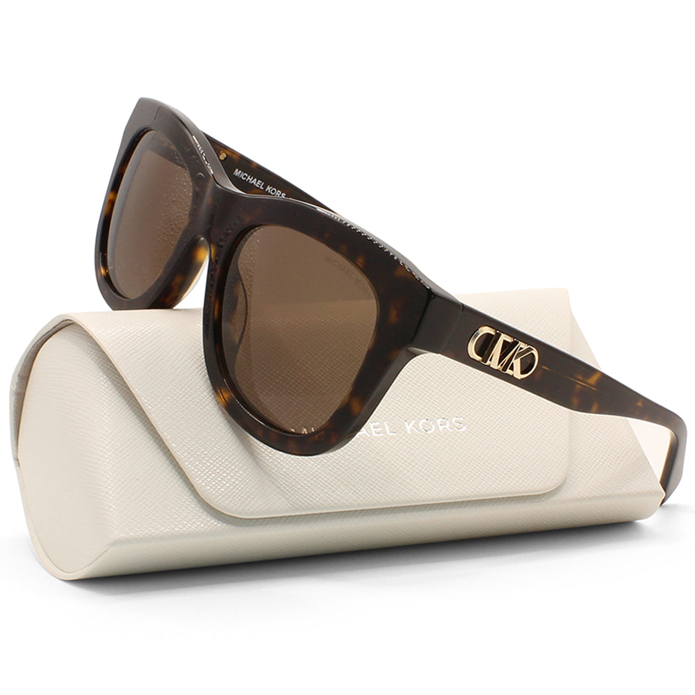 Michael Kors Empire Square Shiny Dark Havana/Brown Women's Sunglasses MK2193U 300673