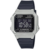 Casio Silver 50m Multifunction Casual Unisex Digital Watch W-217HM-7B