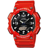 Casio AQ-S810WC-4A Red with Black Dial Men's Analog Solar 100m Sports Watch