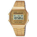 Casio A168WG-9W Gold Stainless Steel Retro Vintage Style Unisex Digital Watch
