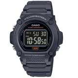Casio Dark Grey Reverse LCD 50m Unisex Digital Casual Watch W-219H-8B