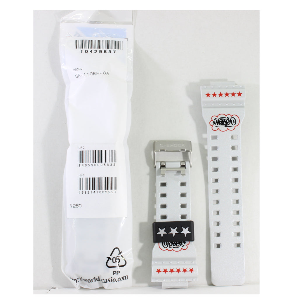 Casio G-Shock Shiny Grey Genuine Replacement Strap 10429637 to suit GA-110EH-8A Eric Haze