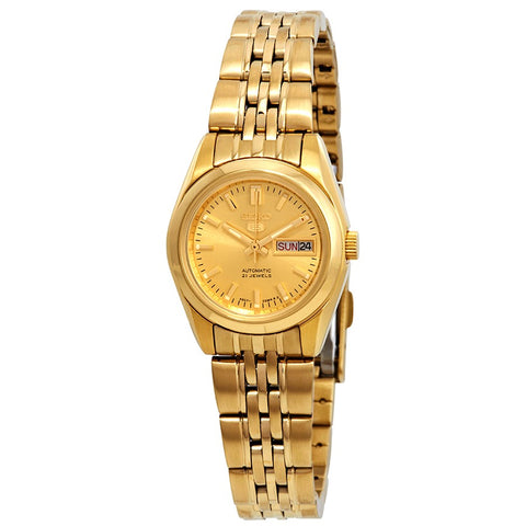 Seiko 5 All Gold Women's Automatic Analog Dress Watch SYMA38K1