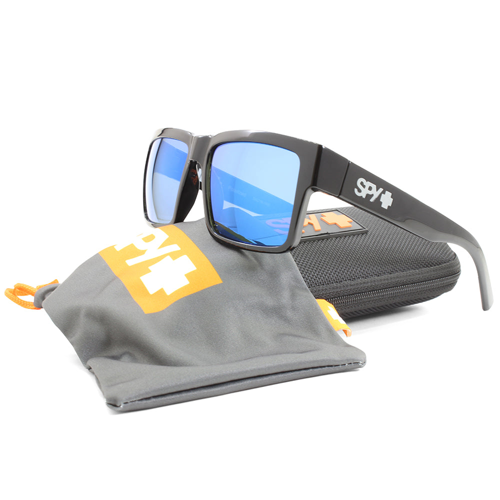 Spy Montana Shiny Black/Blue Spectra Mirror Polarised Unisex Sunglasses