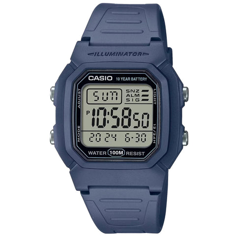 Casio Dark Blue 100m Unisex Digital Sports Watch W-800H-2A