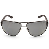 Armani Exchange Satin Black/Grey Men's Polarised Pilot Sunglasses AX2012S 606381