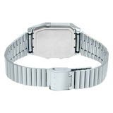 Casio Silver/Blue Digital-Analog Dual Time Retro Style Unisex Watch AQ-800EC-2A