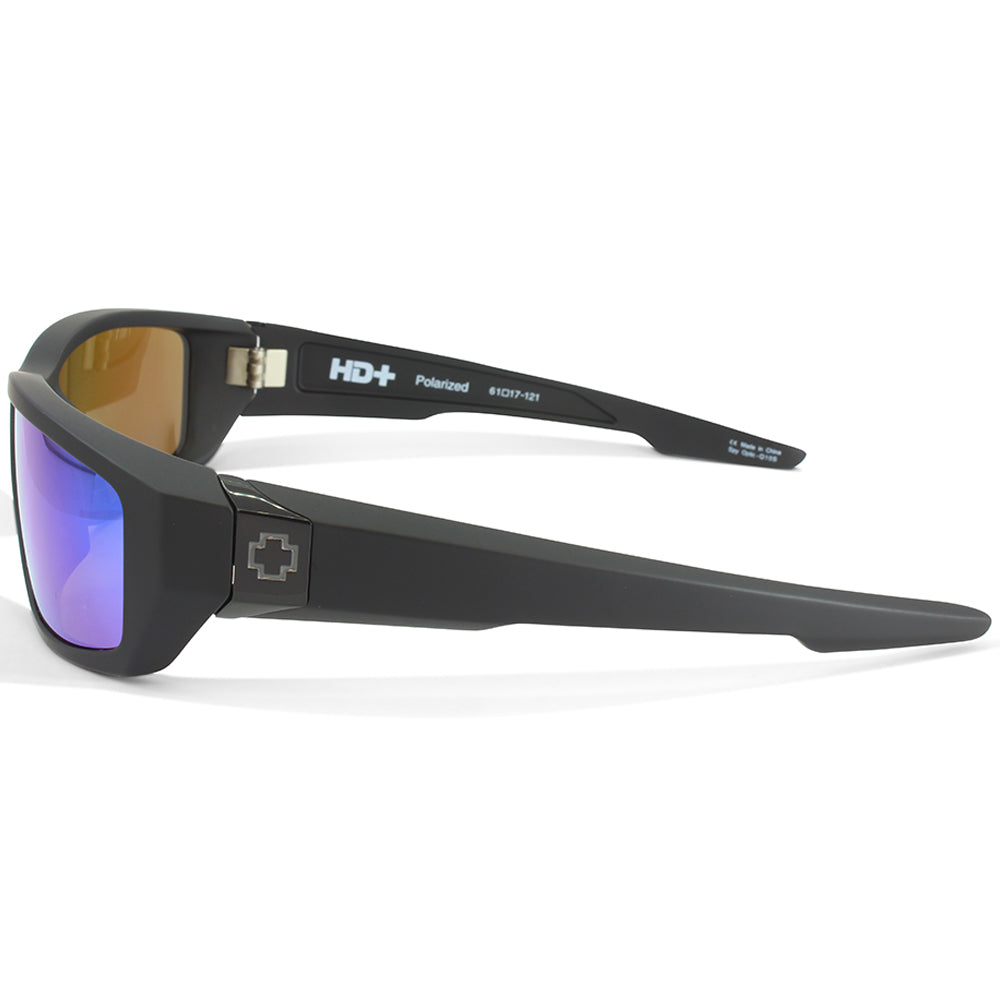 Spy Dirty Mo Matte Black/HD Plus Bronze Green Spectra Mirror Polarised Men's Sunglasses