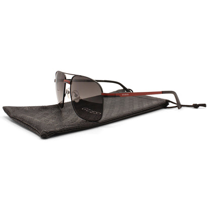 Guess Factory Matte Black/Grey Smoke Gradient Men's Sunglasses GF0238 02B