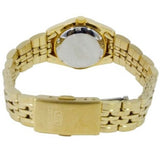 Seiko 5 Gold Tone/Black Dial Women's Automatic Analog Dress Watch SYMA40K1