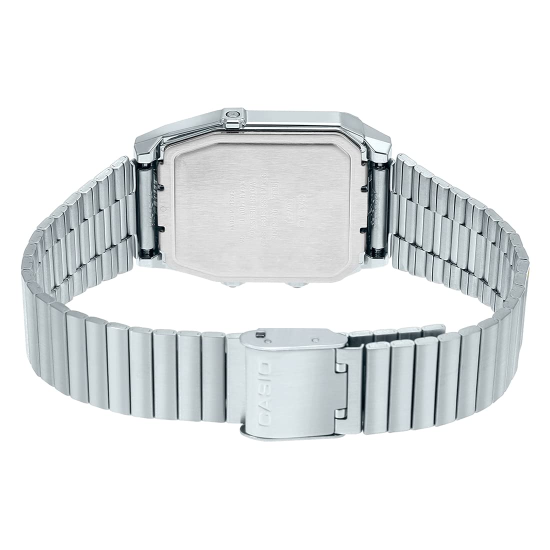 Casio Silver/White Digital-Analog Dual Time Retro Style Unisex Watch AQ-800E-7A