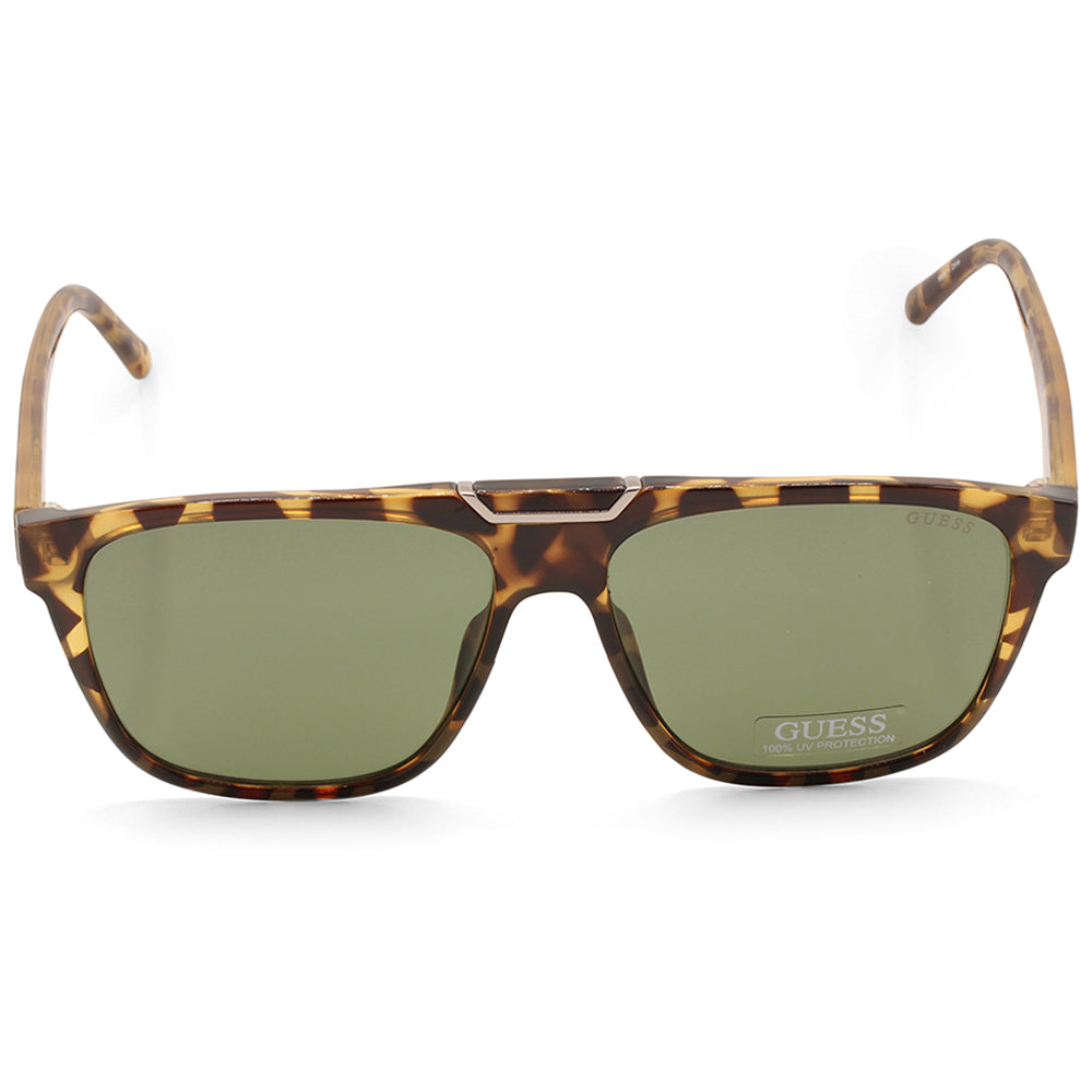 Guess Shiny Blonde Havana/Green Women's Fashion Sunglasses GU00056 53N