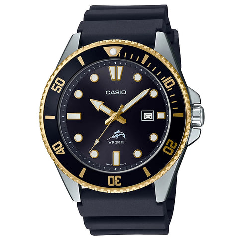 Casio Duro Marlin Gold/Black Men's 200m Analog Divers Watch MDV-106G-1A
