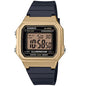 Casio Black/Gold Unisex 50m Multifunction Digital Watch W-217HM-9A