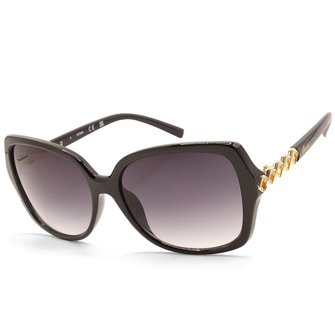 Guess Factory Shiny Black/Grey Smoke Gradient Women's Sunglasses GF0413 01B