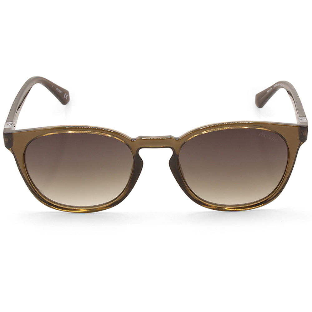 Guess Shiny Dark Transparent Green/Green Gradient Women's Sunglasses GU00045 96P