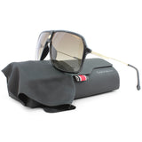 Carrera Shiny Black/Brown Gradient Men's Designer Sunglasses 1019/S 807 HA