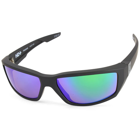 Spy Dirty Mo Matte Black/HD Plus Bronze Green Spectra Mirror Polarised Men's Sunglasses