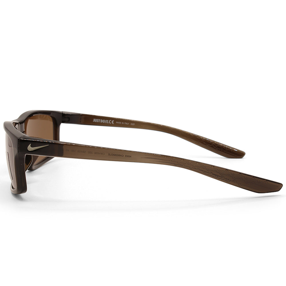 Nike Chronicle Sunglasses Shiny Transparent Brown/Brown Unisex Sunglasses CW4656 220