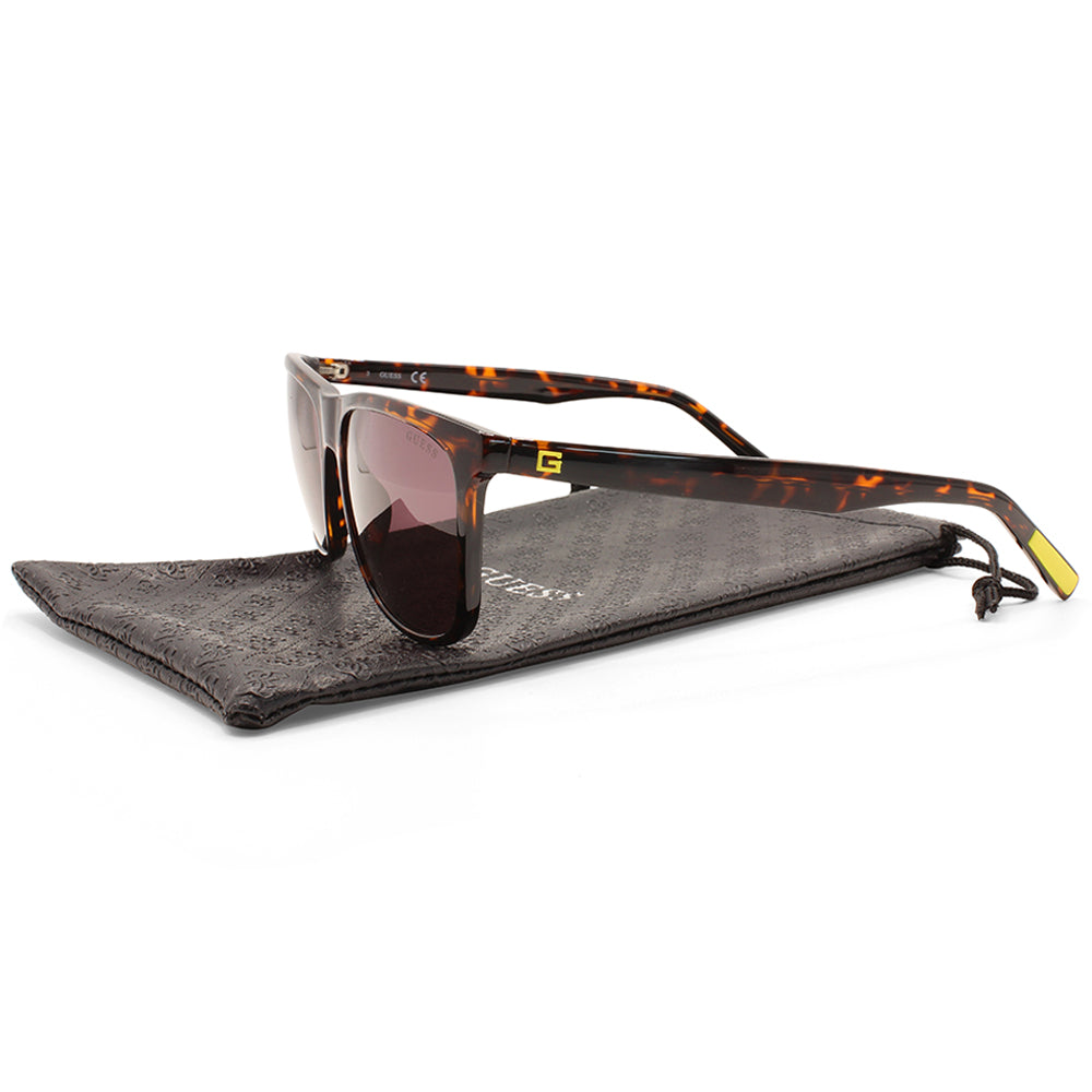 Guess Shiny Dark Havana/Brown Women's Fashion Sunglasses GU00024 52E
