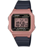 Casio Rose Gold/Black Unisex 50m Multi-function Digital Watch W-217HM-5A