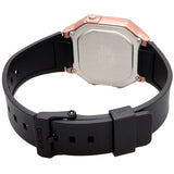 Casio Rose Gold & Black Unisex 50m Multi-function Digital Watch W-217HM-5A