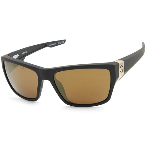 Spy Dirty Mo 2 25th Anniversary Matte Black/Gold Spectra Mirror Men's Sunglasses