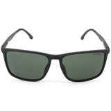 Carrera Matte Black/Green Unisex Designer Rectangular Sunglasses 8031/S 003 QT