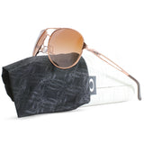 Oakley Caveat Rose Gold/Brown Gradient Women's Pilot Sunglasses OO4054-01